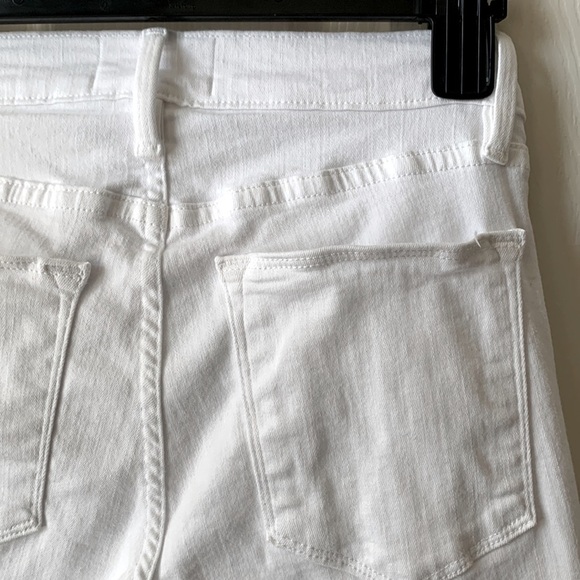 FRAME Le High Skinny white jeans front slit size 26 - Picture 8 of 12